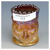 Crider Chocolate Slag Indian Head Toothpick Holder