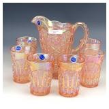 ALIG Pink Octagon Water Set