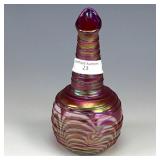 Crider Red Art Glass Bud Vase