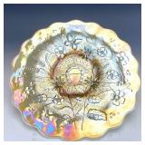 Levay Aqua Opal Good Luck Chop Plate