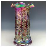 Fenton Red Milady Vase