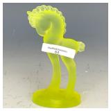 Mosser Vaseline Satin Trojan Horse Paperweight