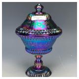 Fenton Purple Wildflower Covered Compote