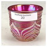 Crider Red Swirl Toothpick Holder