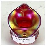 Crider Red Swirl Mini JIP Vase