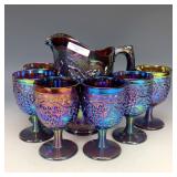 IG Dark Amber Imperial Grape Water Set