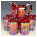 LG Wright Red Maple Leaf Water Set