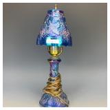 Wetzel Sapphire Grape & Cable Lamp