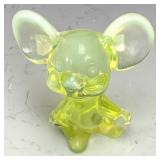 Fenton Topaz Opal Mouse Paperweight