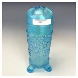 Northwood Ice Blue Grape & Cable Hatpin Holder