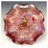 Fenton Red Holly  Bowl