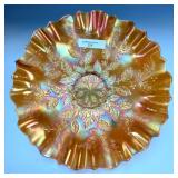 Fenton Yellow Holly Bowl