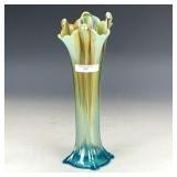Northwood Aqua Opal Four Pillars Vase