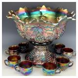 Northwood Amethyst Grape & Cable Punch Set