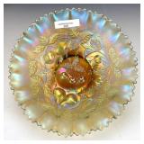 Northwood Olive Green Three Fruit Bowl