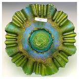 Fenton Emerald Green Persian Medallion Bowl