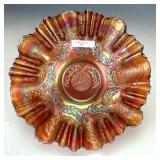 Fenton Amethyst Ten Mums Bowl