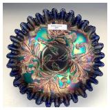 Fenton Blue Thistle Bowl