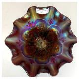 Dugan Amethyst Flowers & Frames Bowl