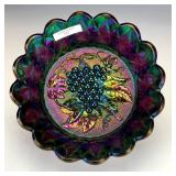 Imperial Amethyst Heavy Grape Bowl
