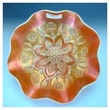 Dugan Peach Opal Wishbone & Spade Bowl