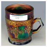 Fenton Blue Orange Tree Mug