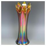 Northwood Emerald Green Thin Rib Vase