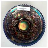 Fenton Blue Pinecone Sauce Bowl