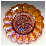 Imperial Dark Amber Heavy Grape Chop Plate