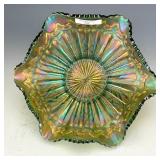 Millersburg Green Rays & Ribbons Bowl