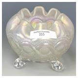 Northwood White Beaded Cable Rosebowl
