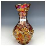 Imperial Dark Amber Loganberry Vase