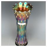Millersburg Amethyst Swirled Hobnail Vase