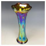 Imperial Purple Beaded Bullseye Vase