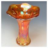 Imperial Marigold Beaded Bullseye Vase
