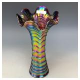 Imperial Purple Ripple Vase