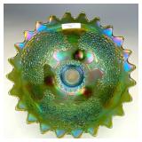Fenton Emerald Green Orange Tree Fruit Bowl