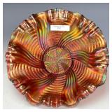Fenton Amethyst Ribbon Tie Bowl