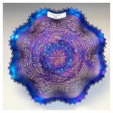Northwood Blue Embroidered Mums Bowl