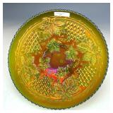 Northwood Green Grape & Cable Centerpiece Bowl