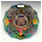 Fenton Blue Orange Tree Plate