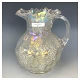Dugan White Floral & Grape Pitcher