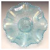 Northwood Ice Blue Peacocks Bowl