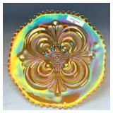 Imperial Marigold Scroll Embossed Plate