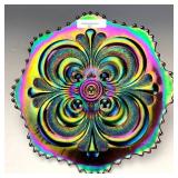 Imperial Purple Scroll Embossed Plate