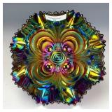 Imperial Purple Scroll Embossed Bowl