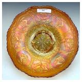 Fenton Yellow Dragon & Lotus Bowl