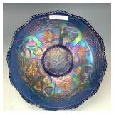 Fenton Blue Dragon & Strawberry Bowl
