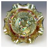 Fenton Sapphire Acorn Bowl