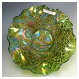 Millersburg Green Nesting Swan Bowl